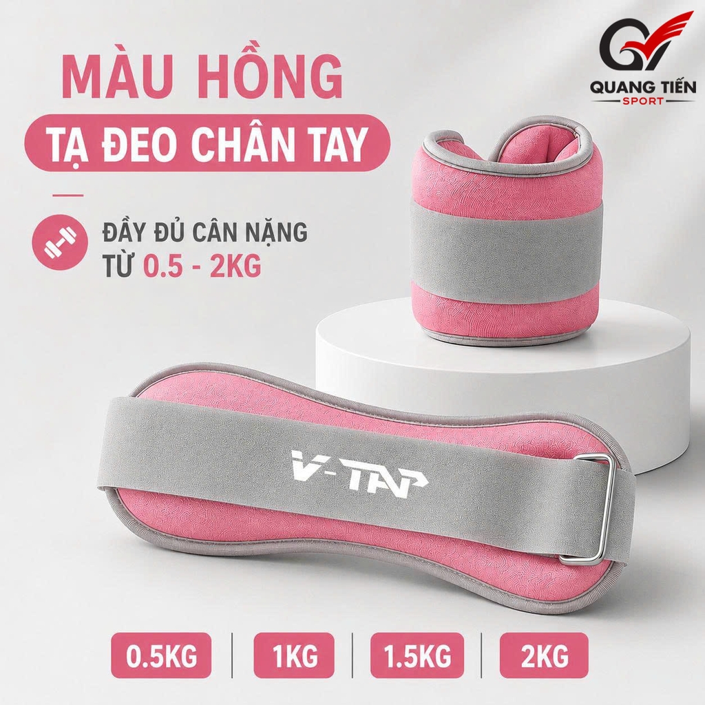 Tạ đeo chân, Dụng cụ hổ trợ đeo tay chân tập Yoga, Gym, Chạy Bộ, Tập thể dục tại nhà V-TAP (giá 1 chiếc)