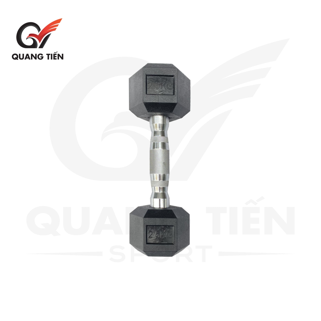 Tạ tay lục giác 2.5kg cao cu cao cấp QT02