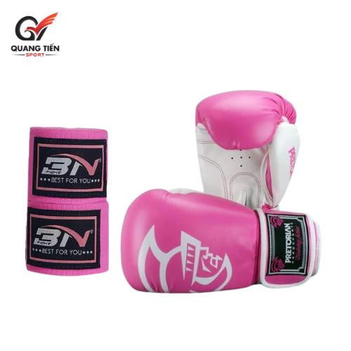 Combo Găng Boxing Pretorian + Băng Đa BN Chính Hãng