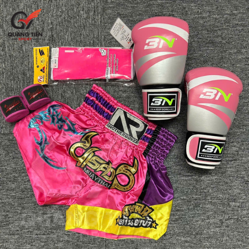 Combo Boxing/Muay Thái 4 món Cho Người Mới & Người Tập Lâu Năm - Hồng