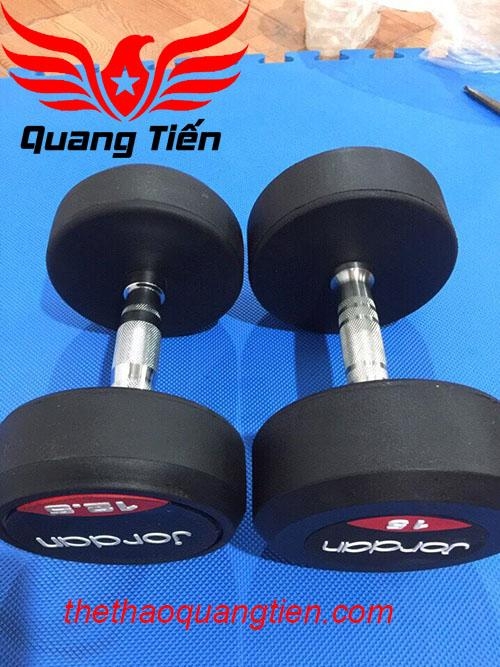 Tạ tay cao su Jordan 15kg cao cấp chính hãng QT21 ( giá 1 chiếc)