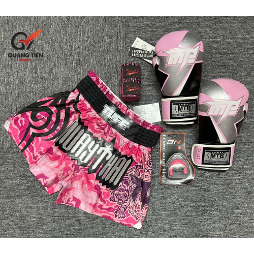 Combo Boxing/Muay Thái 4 món Cho Người Mới & Người Tập Lâu Năm - Hồng