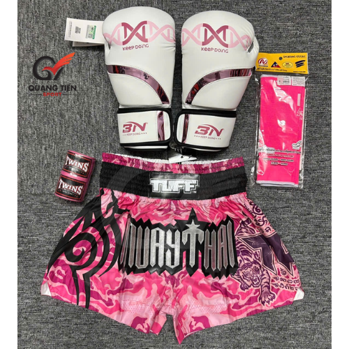 Combo Boxing/Muay Thái 4 món Cho Người Mới & Người Tập Lâu Năm - Hồng