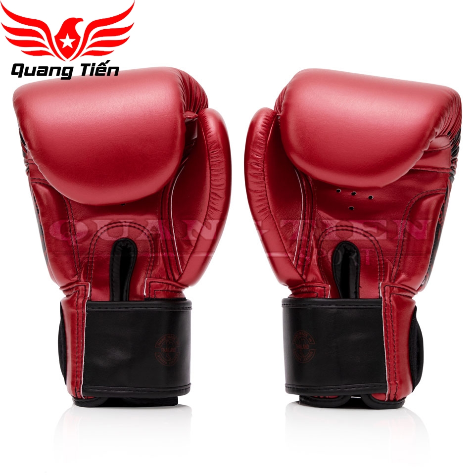 Găng Tay đấm bốc màu đỏ kim loại BGV Fairtex Golden Jubilee