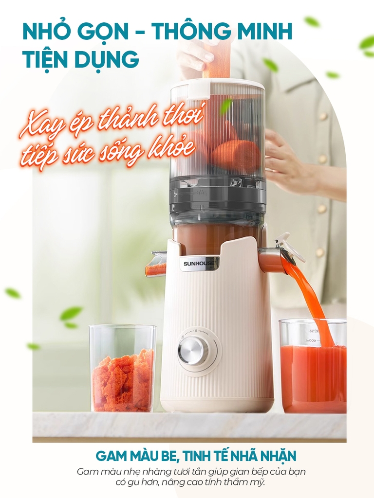 Máy ép chậm Sunhouse SHD5504