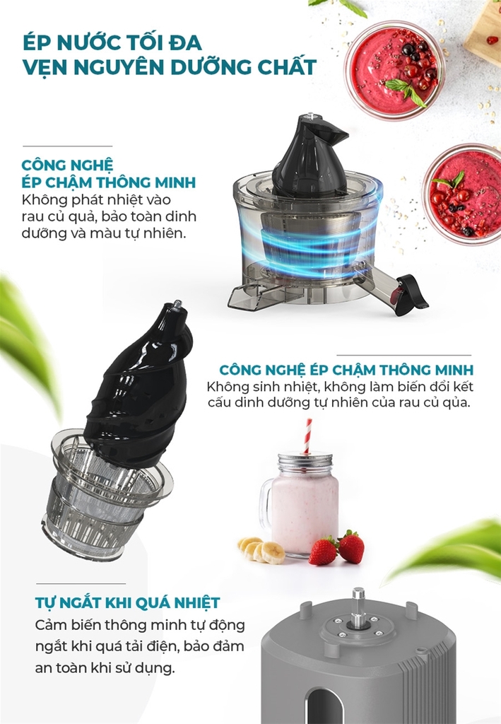 Máy ép chậm Sunhouse SHD5503