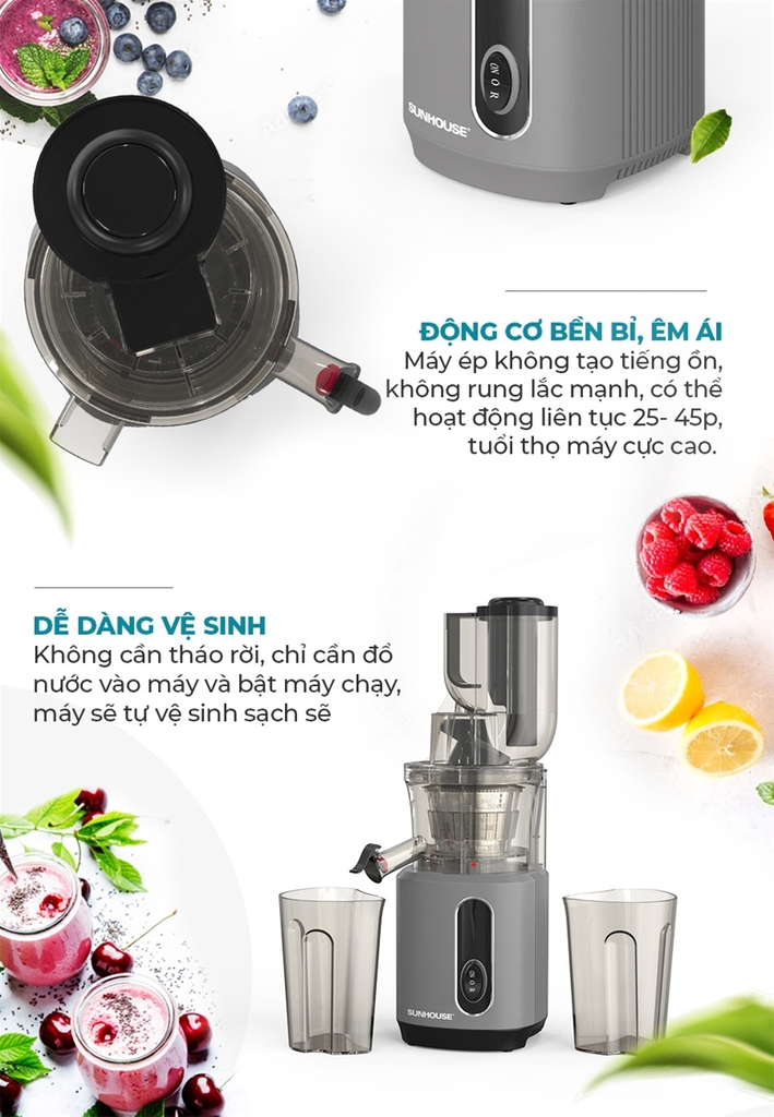Máy ép chậm Sunhouse SHD5503