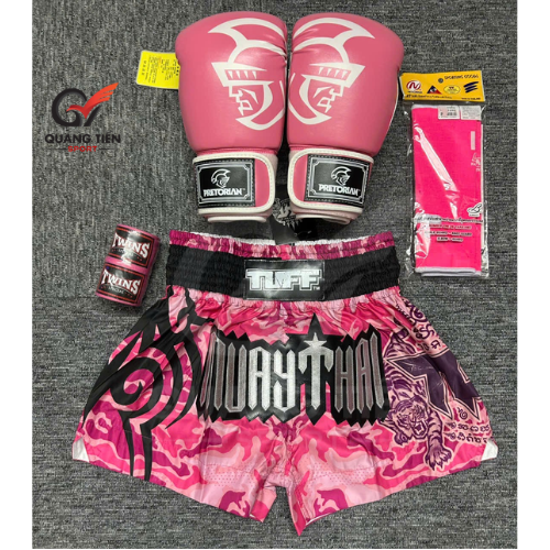 Combo Boxing/Muay Thái 4 món Cho Người Mới & Người Tập Lâu Năm - Hồng