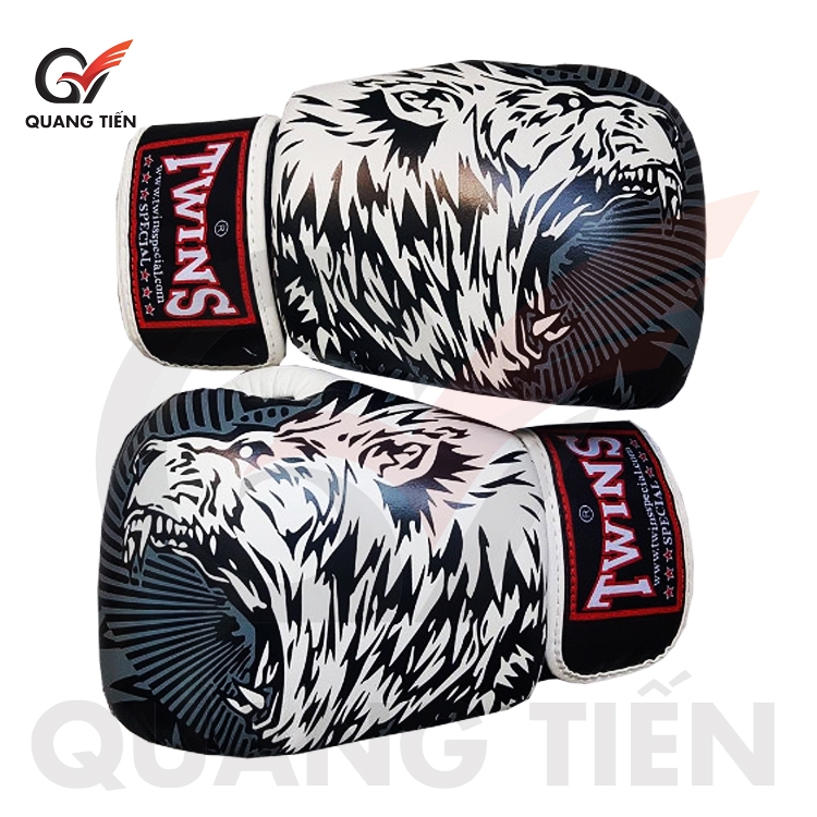 Găng Tay Boxing Twins FBGVL3-50 SÓI TRẮNG