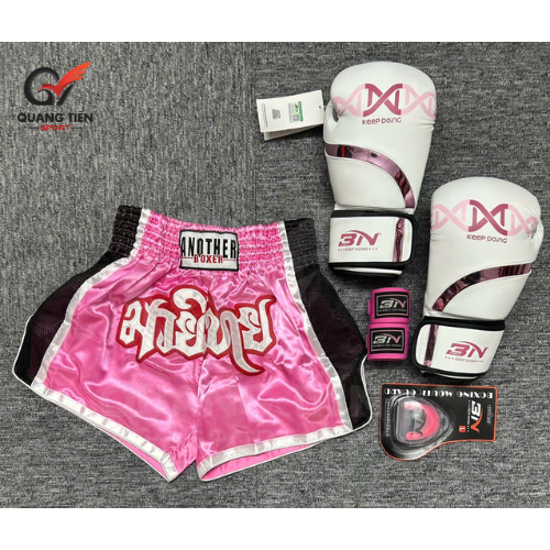 Combo Boxing/Muay Thái 4 món Cho Người Mới & Người Tập Lâu Năm - Hồng