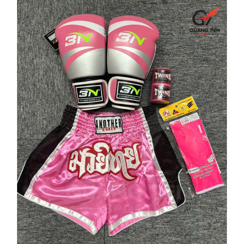 Combo Boxing/Muay Thái 4 món Cho Người Mới & Người Tập Lâu Năm - Hồng