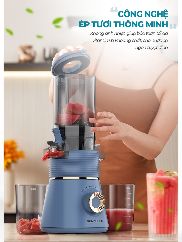 Máy ép chậm Sunhouse SHD5518