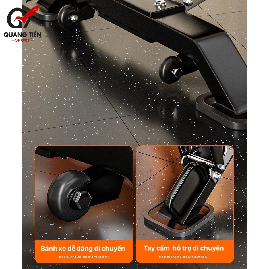 Ghế Tập Gym Đa Năng V-TAP ZTS04, Ghế Tập Tạ Chịu Lực 300kg Hộp Thép Dày 2mm (Bảo Hành 24 Tháng)