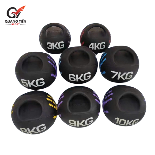 Bóng tạ tập thể lực ,có tay cầm tiện dụng, mặt nhám chống trơn trượt, hỗ trợ các bài tập gym
