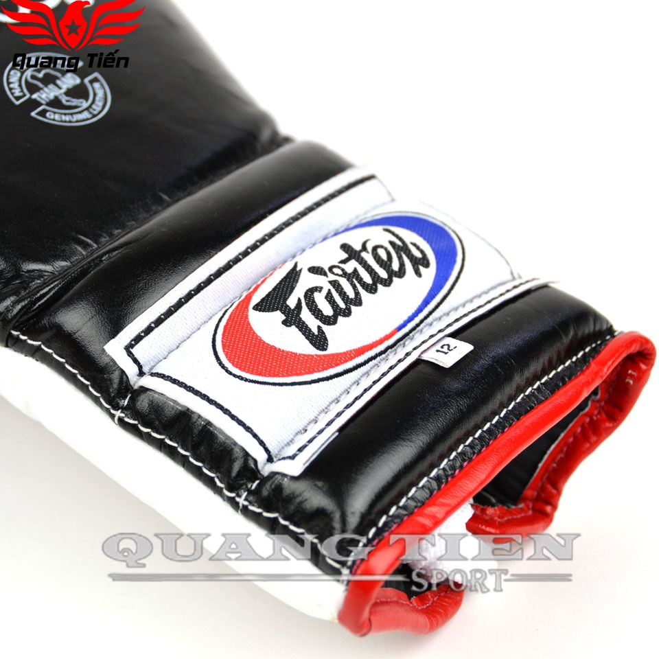 Găng Tay Boxing BGL7 Fairtex 12oz Black Mexican (Loại buộc dây)