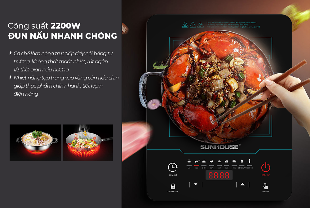 Bếp từ đơn Sunhouse SHD6879