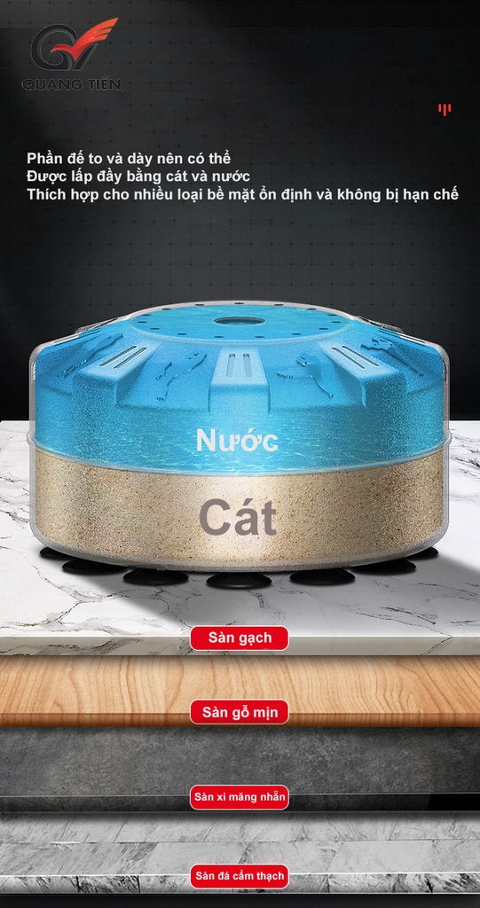Trụ Đấm ABJ đế lò xo giảm chấn cao cấp chính hãng (cao 1,75m đế lò xo)
