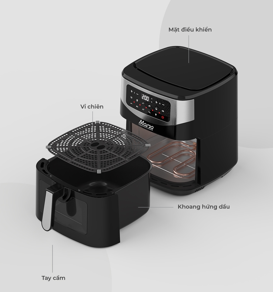 Nồi chiên không dầu 10.5L Sunhouse Mama SHD4093