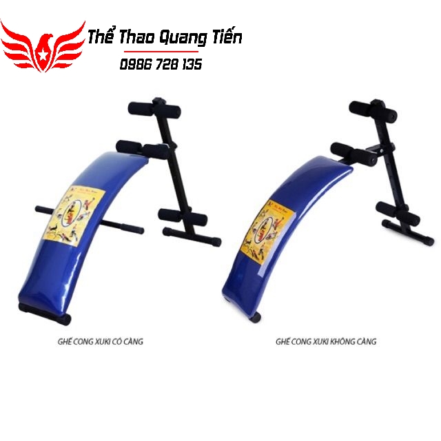 Ghế cong tập bụng Xuki có càng