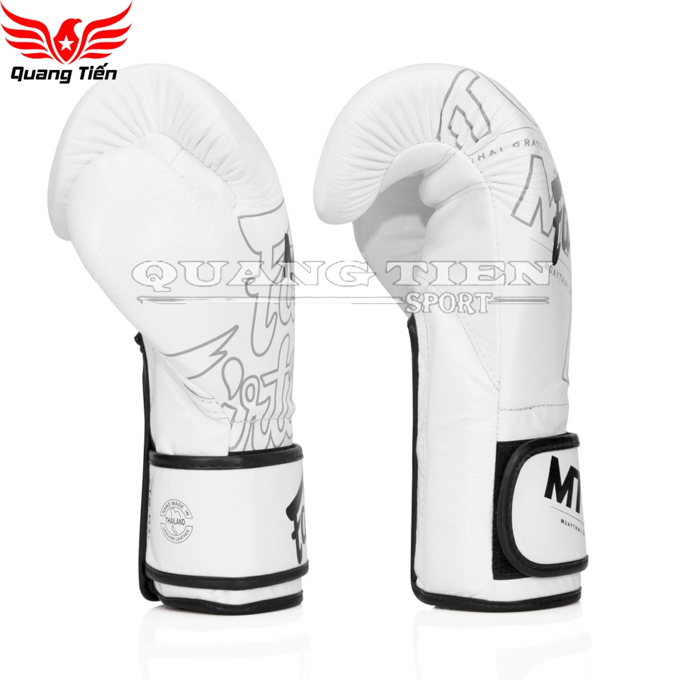 Găng tay boxing BGV Fairtex X MTGP Black Velcro trắng