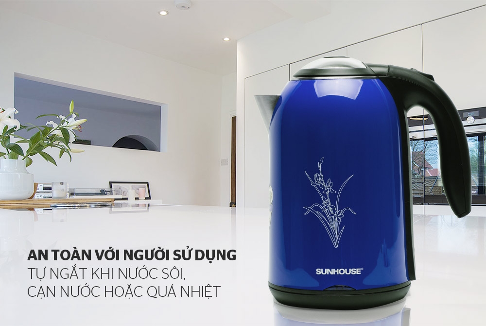 Ấm siêu tốc Inox 2 lớp Sunhouse SHD1382B