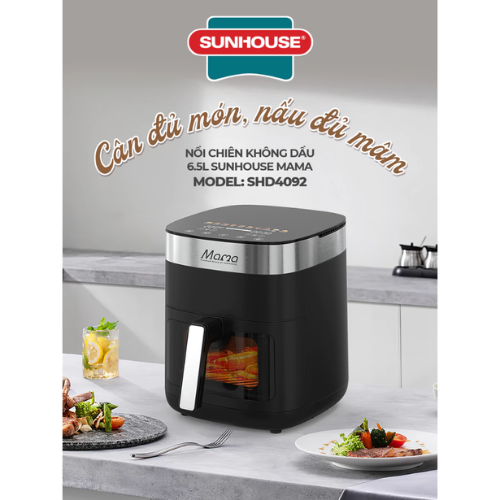 Nồi chiên không dầu 6.5L Sunhouse Mama SHD4092