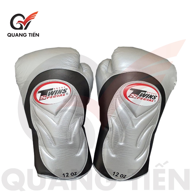 Găng Tay Boxing Twins EXTRA DESIGN BGVL6 – ĐEN BẠC