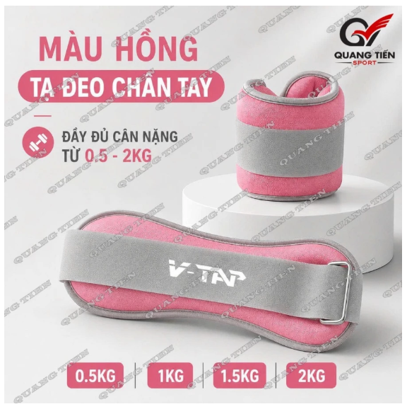 Tạ đeo chân, Dụng cụ hổ trợ đeo tay chân tập Yoga, Gym, Chạy Bộ, Tập thể dục tại nhà V-TAP (giá 1 chiếc)