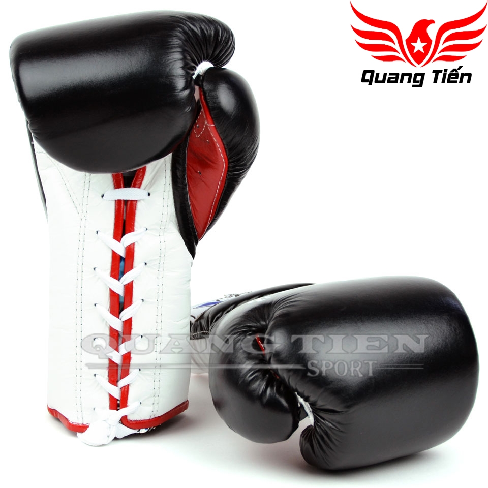 Găng Tay Boxing BGL7 Fairtex 12oz Black Mexican (Loại buộc dây)