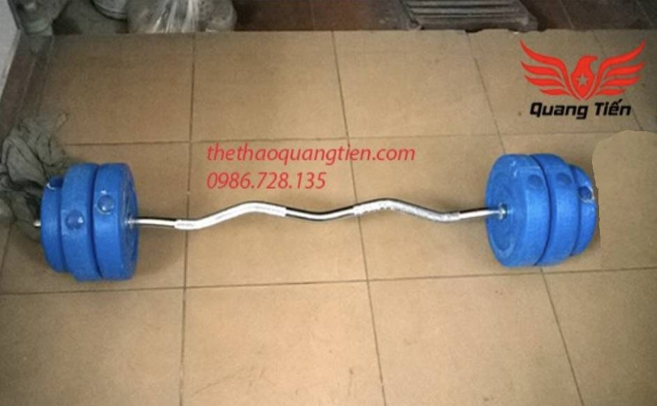 Đòn tạ đặc chữ Z , đòn tạ hình Sin (zic zắc ) thép mạ sắt xi 1,2m nặng 5kg QT-300