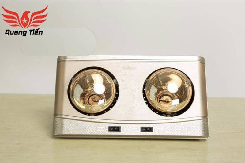 Đèn sưởi nhà tắm Kottmann 2 bóng K2B-Q - Chính Hãng