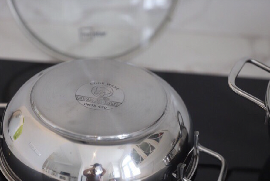 Nồi lẩu inox Fivestar 3 đáy đun từ size 24 - inox 430