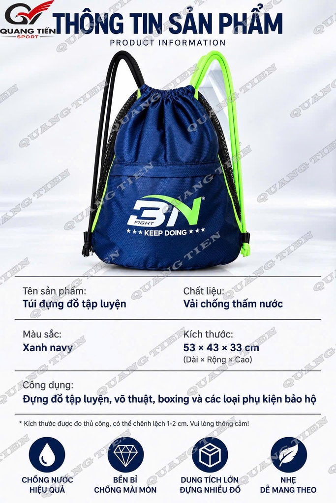 Túi Vải Dù BN Cao Cấp Chính Hãng