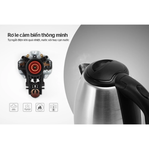 Ấm siêu tốc Inox 1.8L Sunhouse SHD1182GT