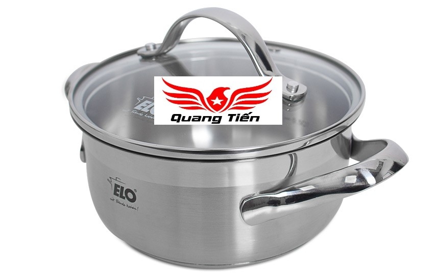 Bộ nồi inox Elo Belle 5 chiếc nắp kính