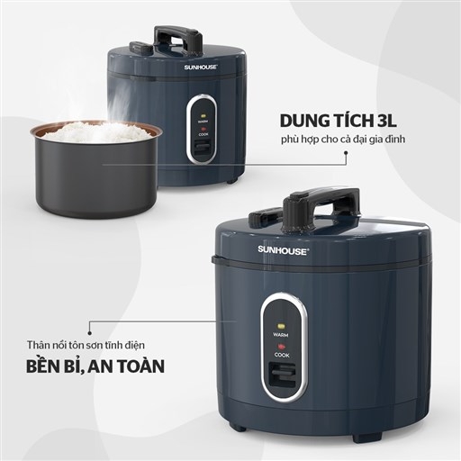 Nồi cơm điện 3L Sunhouse SHD8309