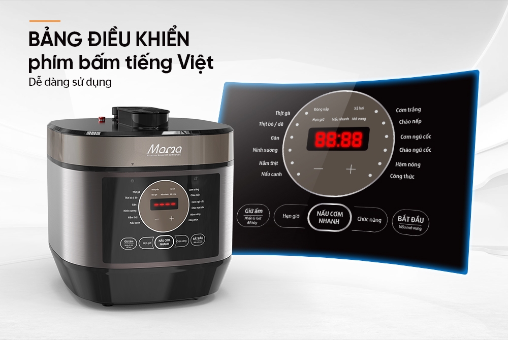 Nồi áp suất điện tử đa năng 5L Sunhouse Mama SHD1580