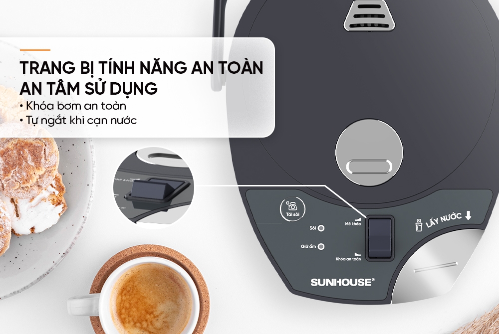 Bình thủy điện 3.2L Sunhouse SHD1536