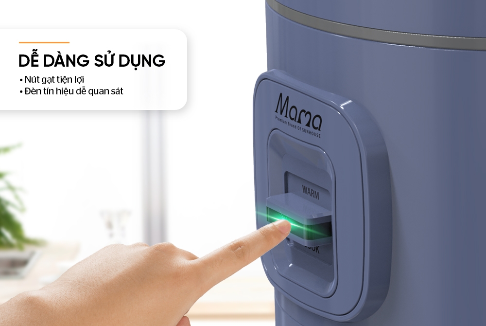 Nồi cơm điện 1.2L Sunhouse Mama SHD8266V