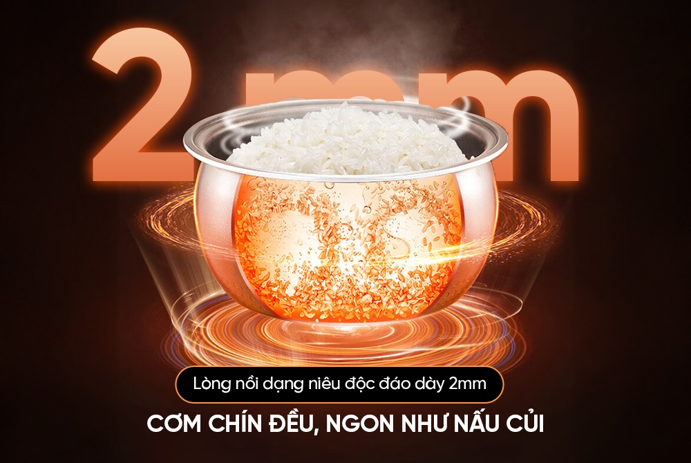 Nồi cơm điện tử 1.8L Sunhouse SHD8916