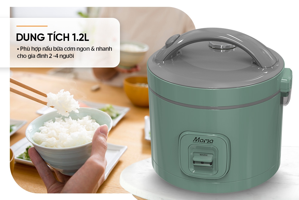 Nồi cơm điện 1.2L Sunhouse Mama SHD8266G