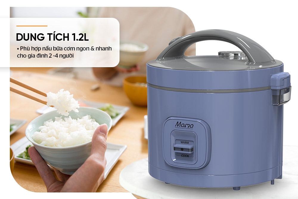Nồi cơm điện 1.2L Sunhouse Mama SHD8266V