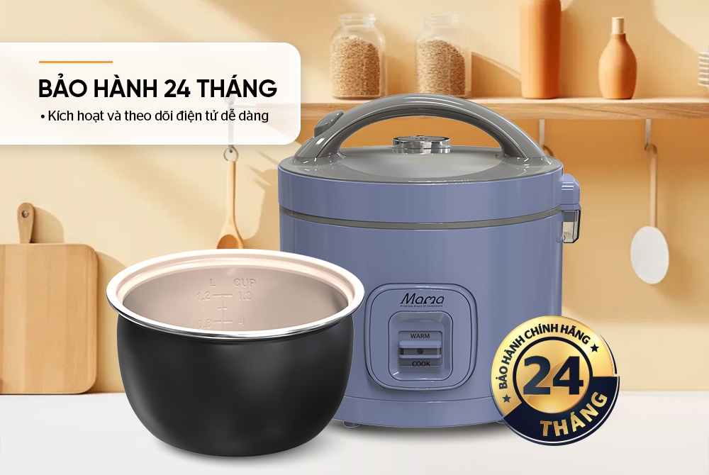 Nồi cơm điện 1.2L Sunhouse Mama SHD8266V