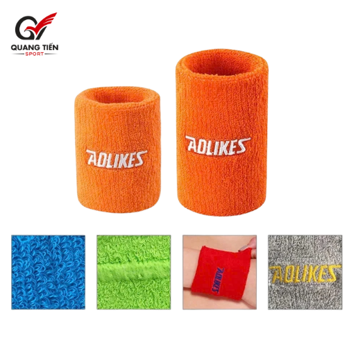 Băng Đô Đeo Cổ Tay Chặn Mồ Hôi , Chơi Thể Thao , Tập Gym , Tennis , Quần Vợt , Cầu Lông AOLIKES 0235 (1 chiếc)