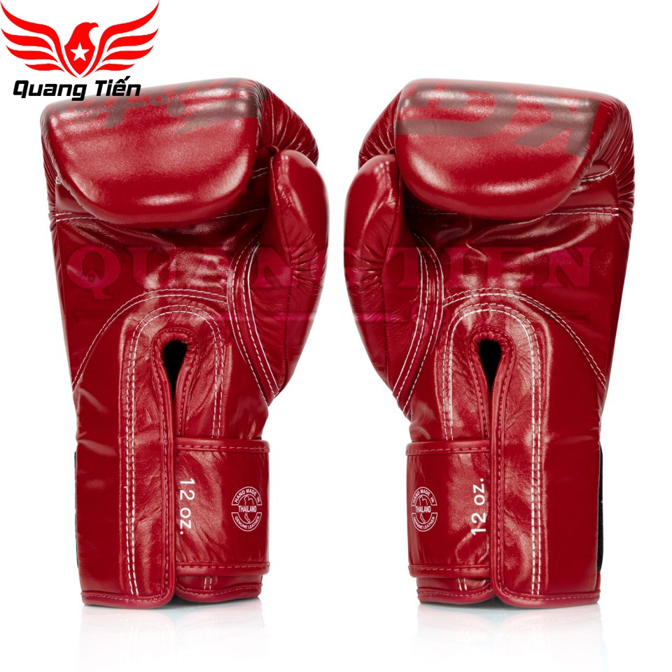 Găng tay boxing BGV Fairtex X KGP Red Velcro đỏ