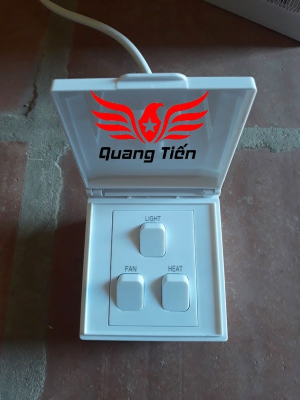 Đèn sưởi nhà tắm 2 bóng âm trần Braun Kohn BK02G không có điều khiển
