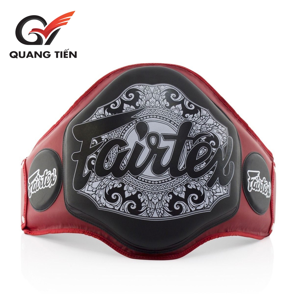 Đích Bụng Fairtex Microfiber Belly Pad cao cấp chính hãng (Đỏ đen)