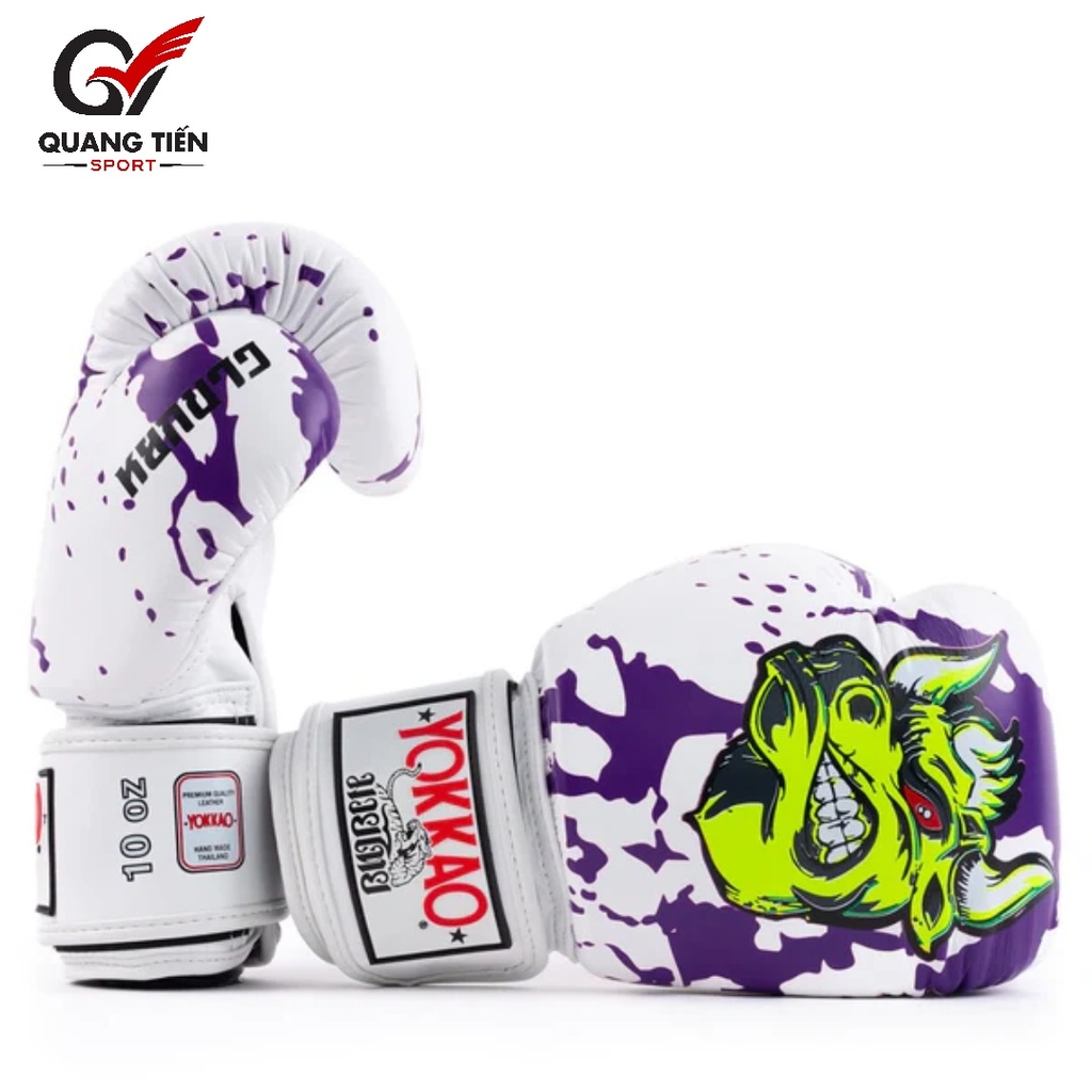 Găng Boxing YOKKAO FYGL-86-4 Angry Bull Boxing Gloves – White