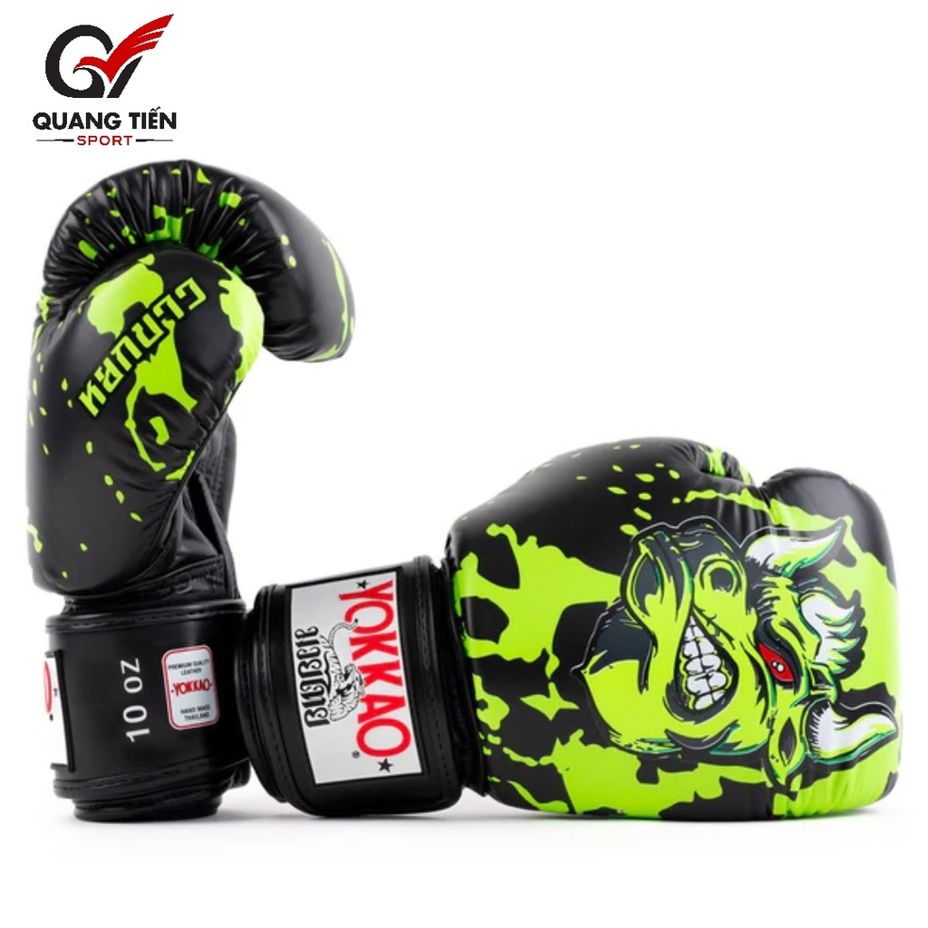 Găng Boxing YOKKAO FYGL-86-1 Angry Bull Boxing Gloves – Black