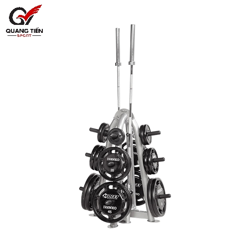 Hoist CF3444 Giá để tạ đĩa, thanh đòn thương hiệu Mỹ [Soded Olympic Plate Tree]